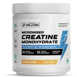 Wellcore - Pure Micronised Creatine Monohydrate (307g, 83 Servings) Fruit Fusion